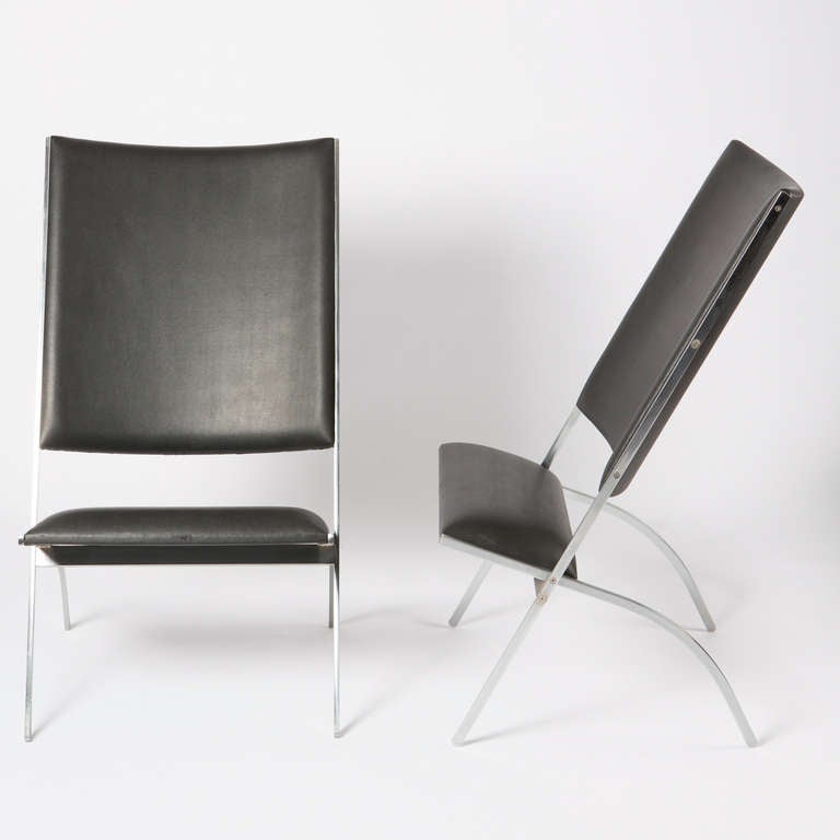 Paar Stühle „Pontiponti“ von Gio Ponti für Pallucco (Italienisch)