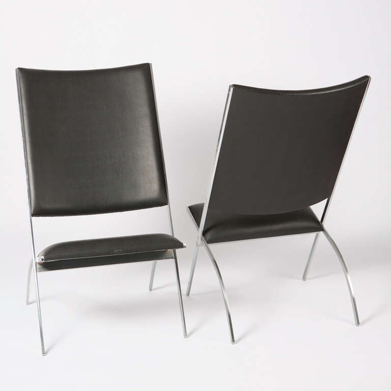 Rare ensemble de deux chaises 