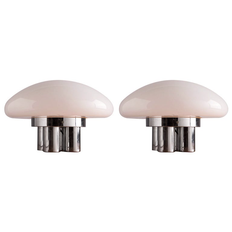 Set of Two "Mimosa" Table Lamps by Mazza and Gramigna for Quattrifolio