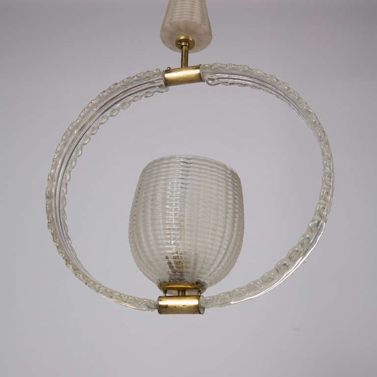 Barovier & Toso Pendant Lamp In Excellent Condition For Sale In Milan, IT