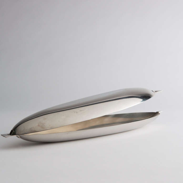 Stainless Steel Fish-Dish by Roberto Sambonet for Sambonet, Italy, 1950s In Good Condition For Sale In Milan, IT