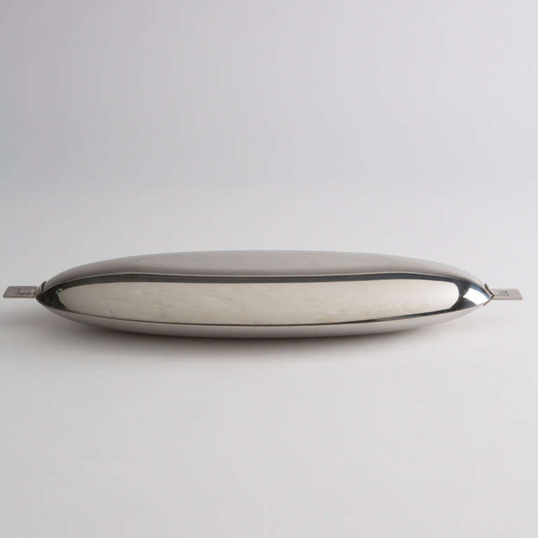 Italian Stainless Steel Fish-Dish by Roberto Sambonet for Sambonet, Italy, 1950s For Sale