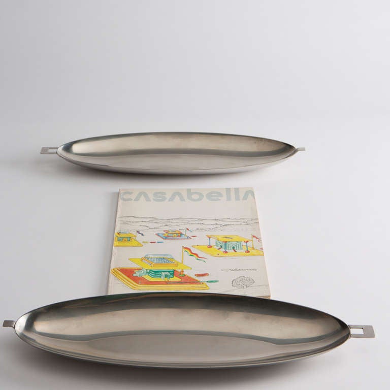 Stainless Steel Fish-Dish by Roberto Sambonet for Sambonet, Italy, 1950s For Sale 5