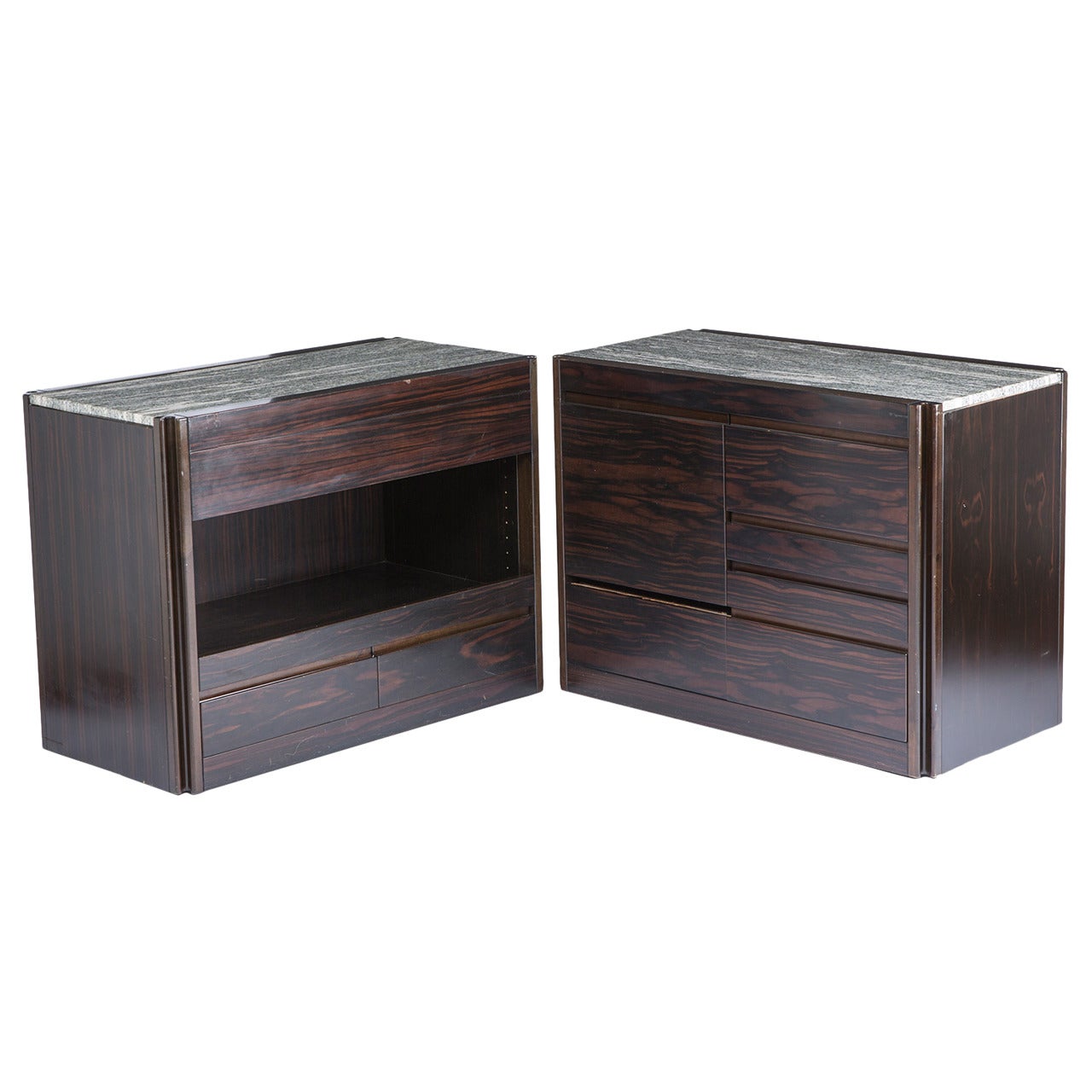 Set of Two "4d" Storage System Units by Mangiarotti for Molteni
