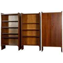 Set of Three "Mariano" Bookshelves by Castiglioni For Gavina 10