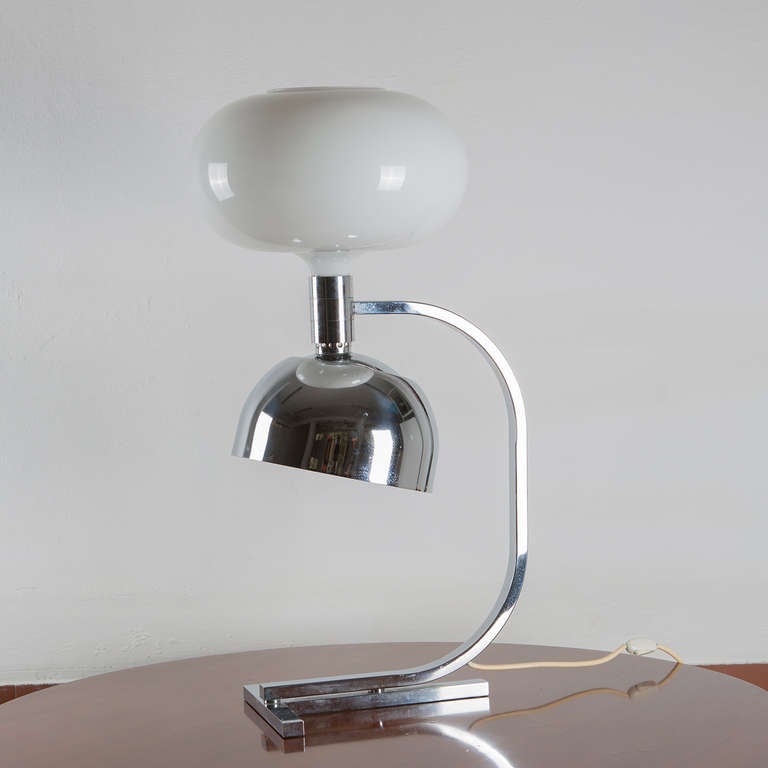Opaline Glass Table Lamp 