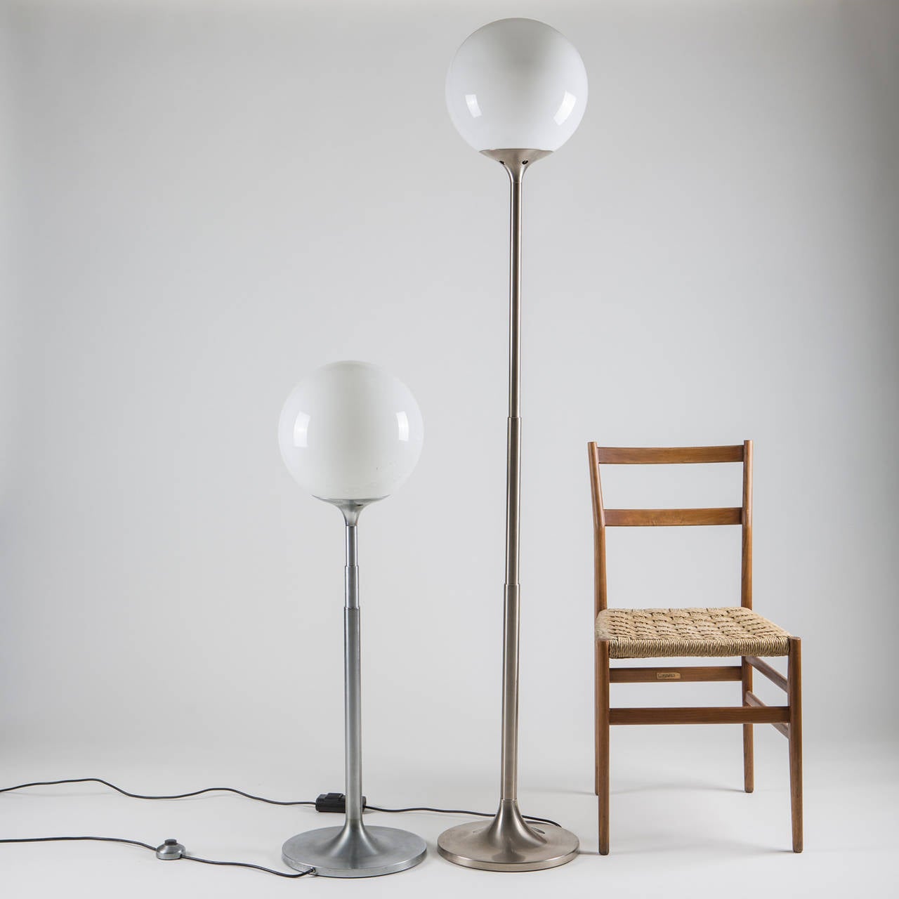 Ensemble de deux lampadaires extensibles Polluce d'Enzo Mari pour Artemide, années 1960 en vente 3