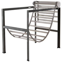 "Barba D'Argento" Easy Chair by Paolo Pallucco and Mireille River for Pallucco 10