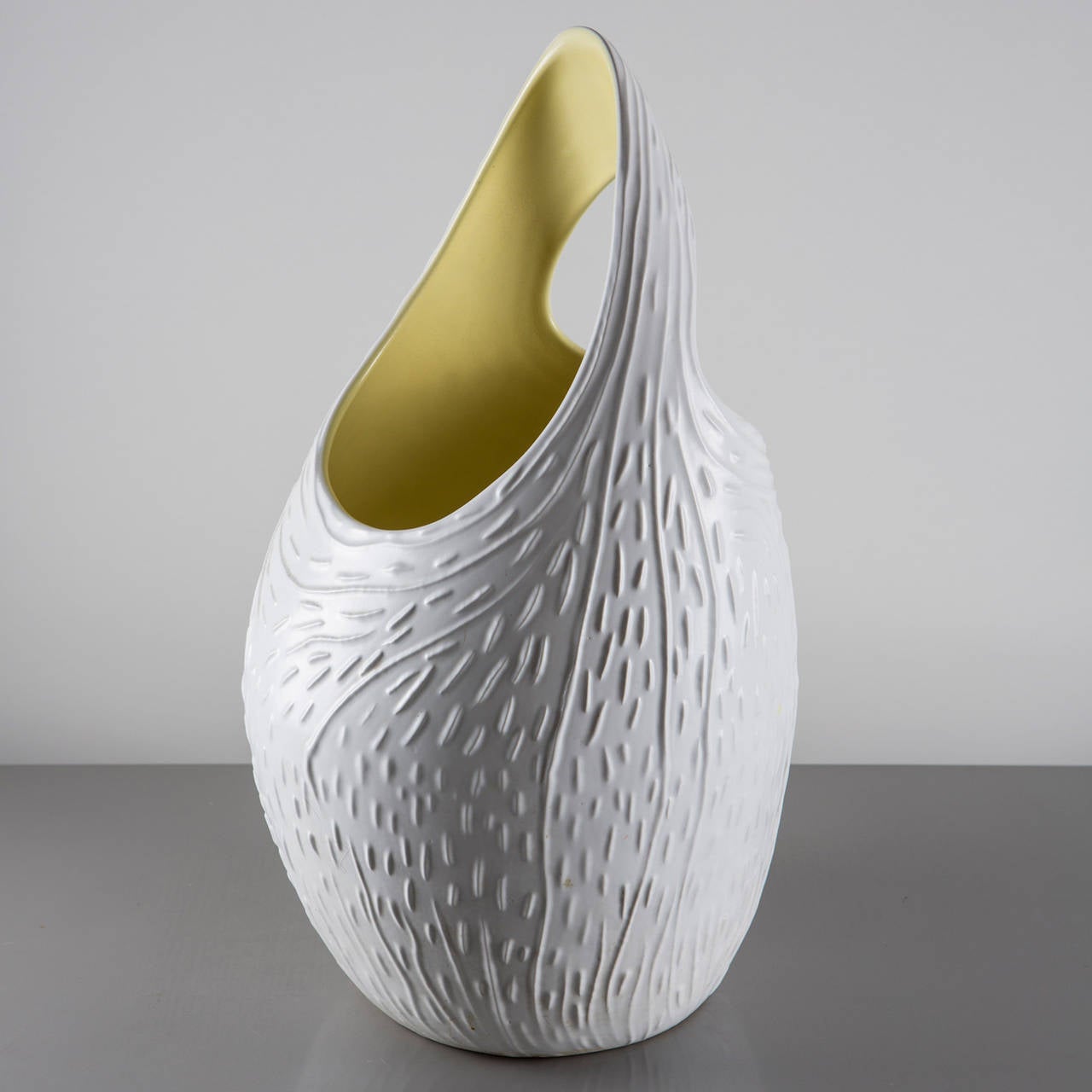 Umbrella stand model C300 by Antonia Campi for S.C.I. Laveno.
Rare bicolor version of this sculptural piece.