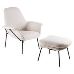 "Lucania" Armchair with Ottoman by Giancarlo De Carlo for Arflex 11