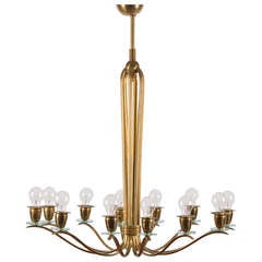 Rare Chandelier by Fontana Arte 8