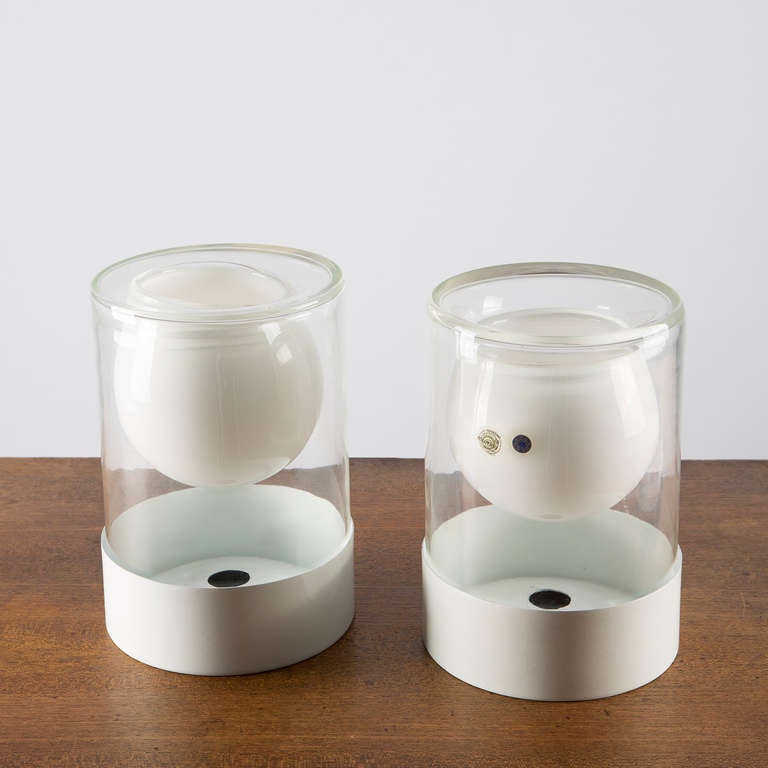 Set of Two Murano Glass Vases by Ugo la Pietra for La Murrina / Poggi, 1970s In Good Condition For Sale In Milan, IT