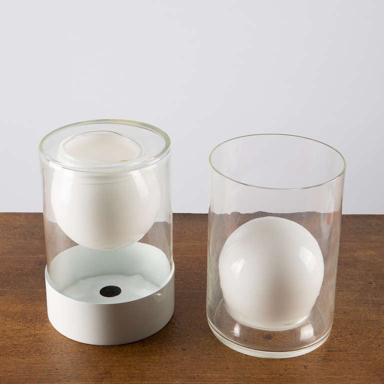 Late 20th Century Set of Two Murano Glass Vases by Ugo la Pietra for La Murrina / Poggi, 1970s For Sale
