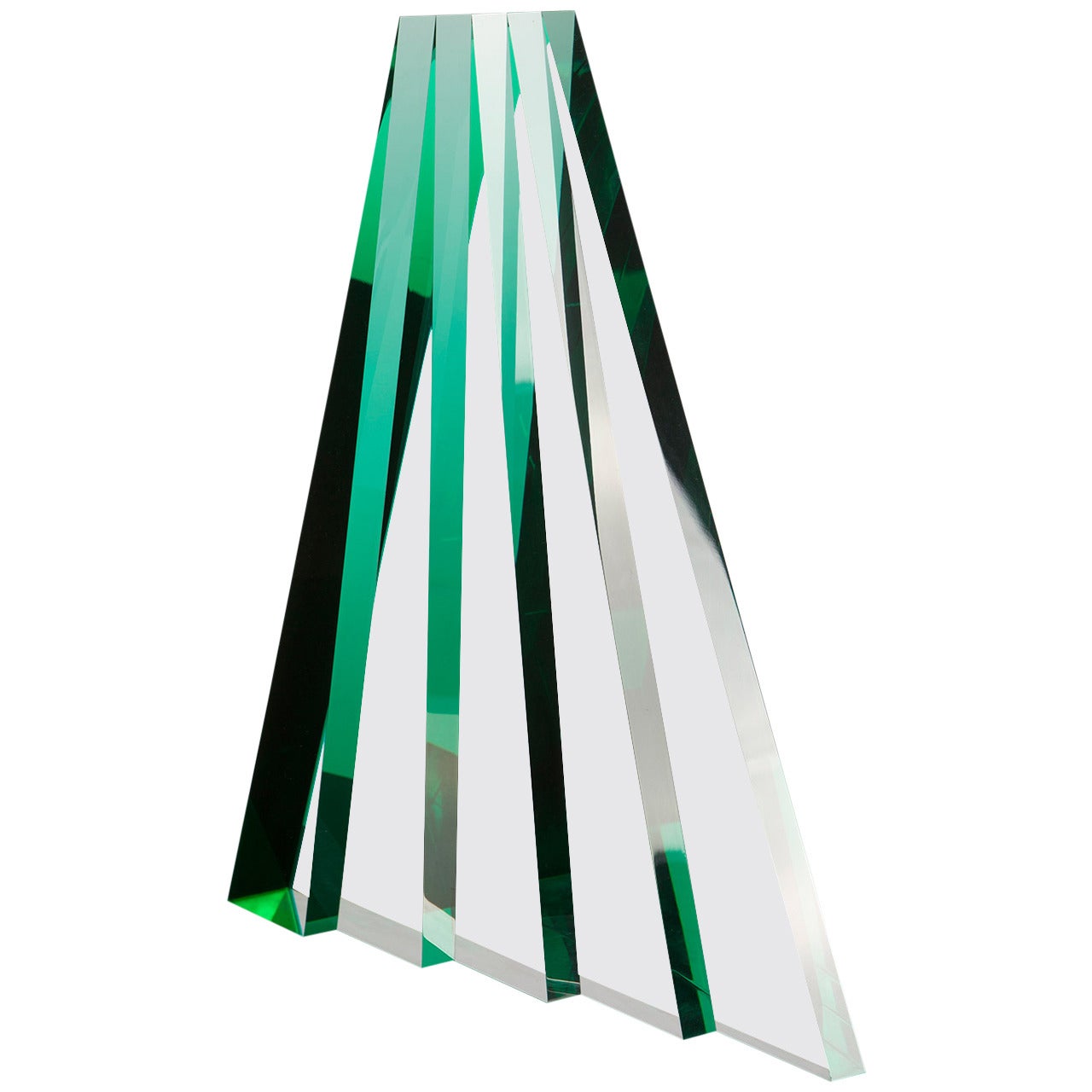 Impressive Plexiglas Sculpture by Luca Bonato for Fusina, Italy, 1980s For Sale