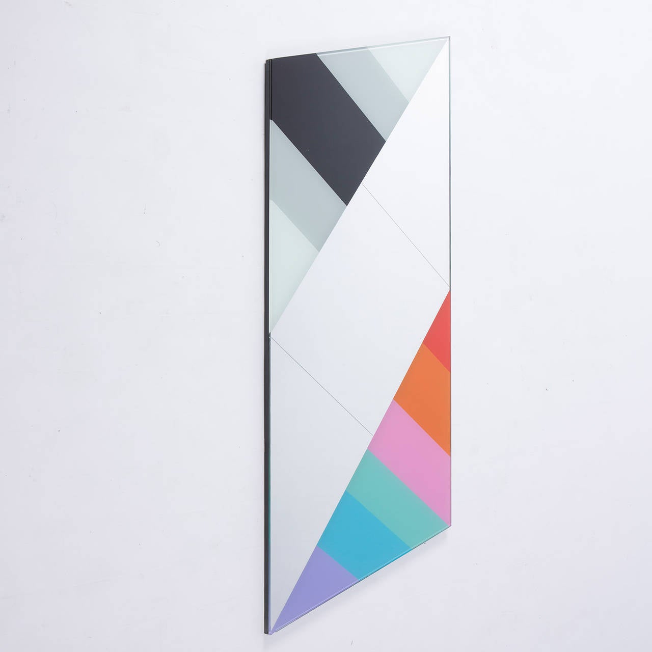 Wall mirror by Eugenio Carmi for Morphos collection, Acerbis international.