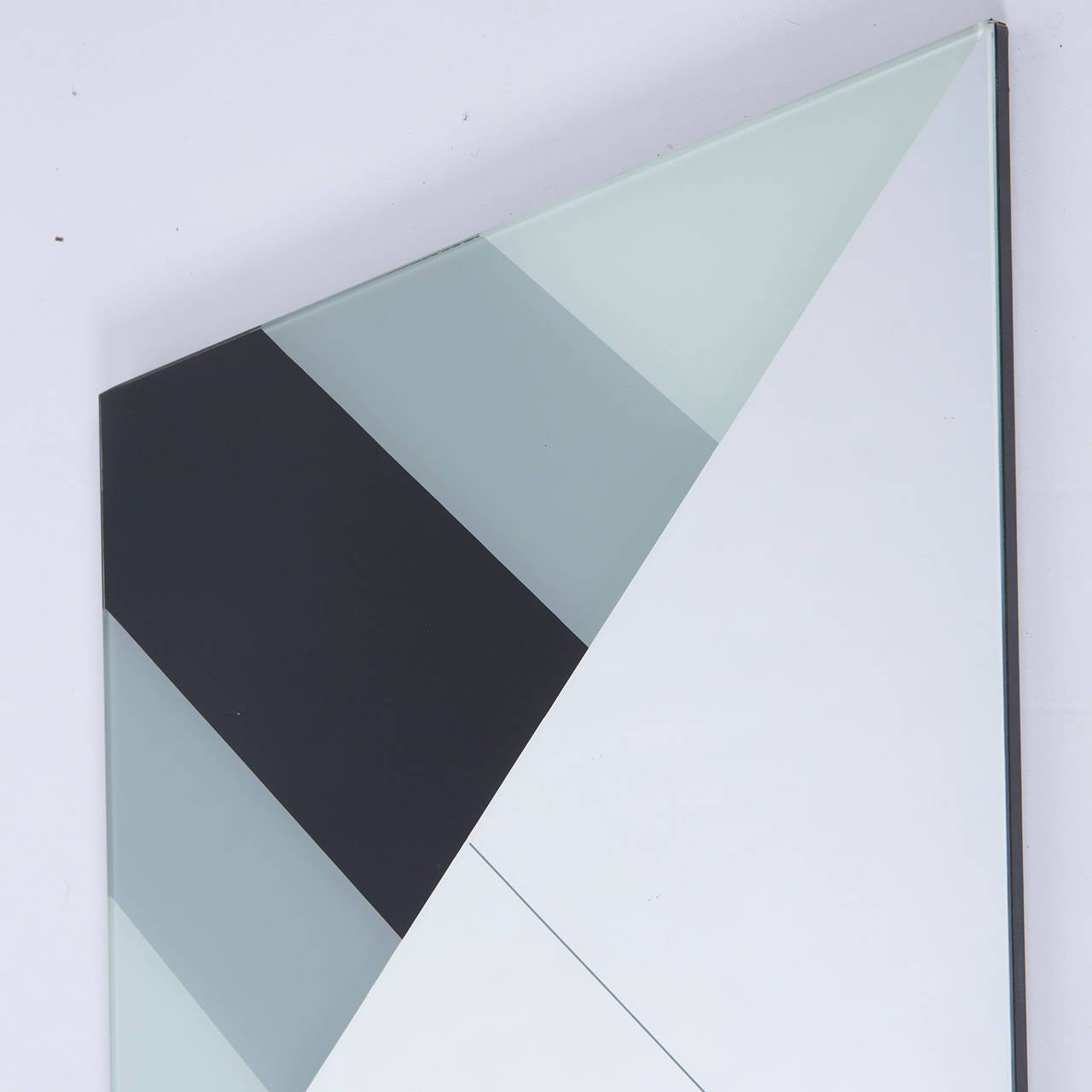 Glass Wall Mirror by Eugenio Carmi for Acerbis