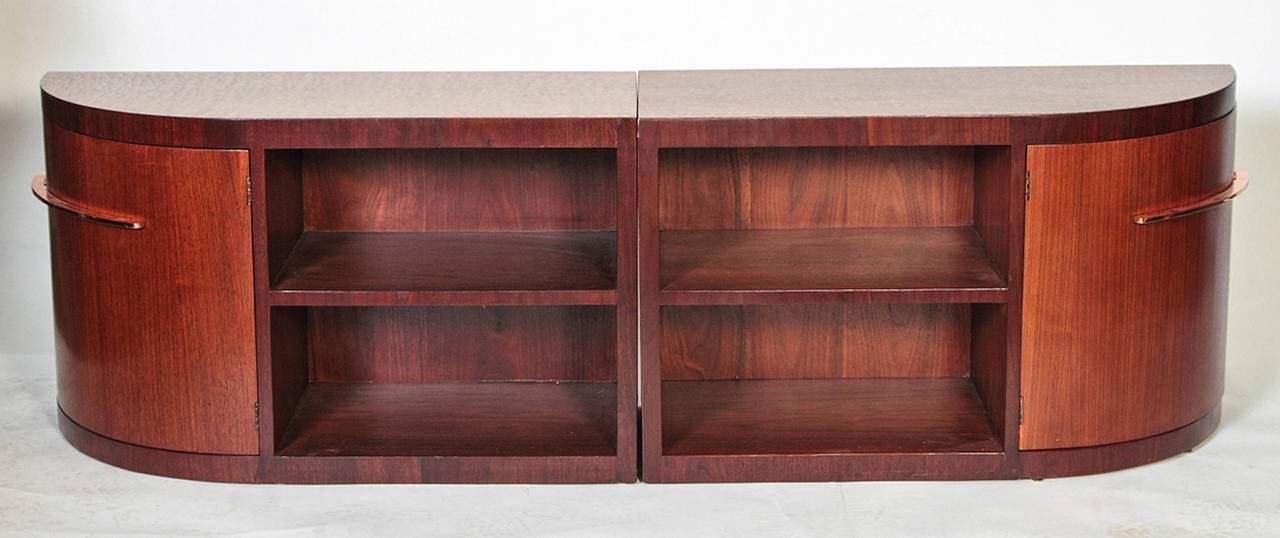 Pair of Streamline Art Deco Machine Age End Tables in Manner of Donald Deskey For Sale 5