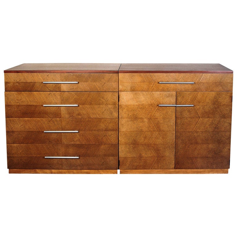 Gilbert Rohde for Herman Miller pair of dressers, 1930s, offered by Machine Icon