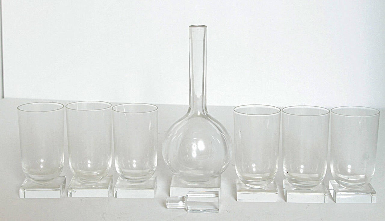 Collection Libbey Knickerbocker 3400 Line Glassware by Edwin Fuerst, circa 1939 3