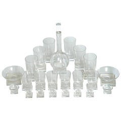 Collection Libbey Knickerbocker 3400 Line Glassware by Edwin Fuerst, circa 1939 8