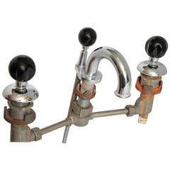 George Sakier Designed Machine Age Faucet Set for Standard Sanitary, circa 1933