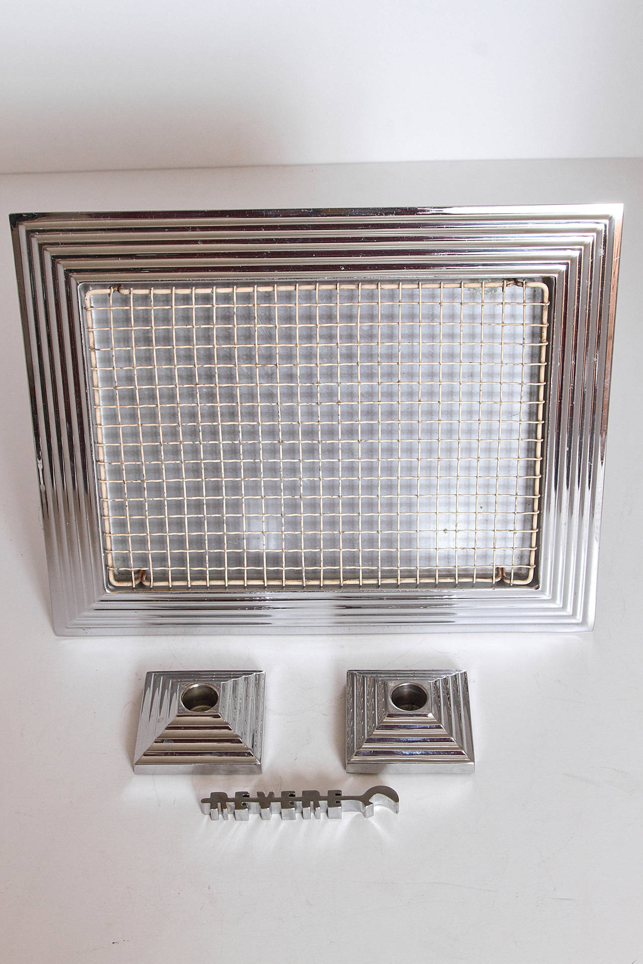 Machine-Made Norman Bel Geddes Revere Art Deco Machine Age Manhattan Centerpiece