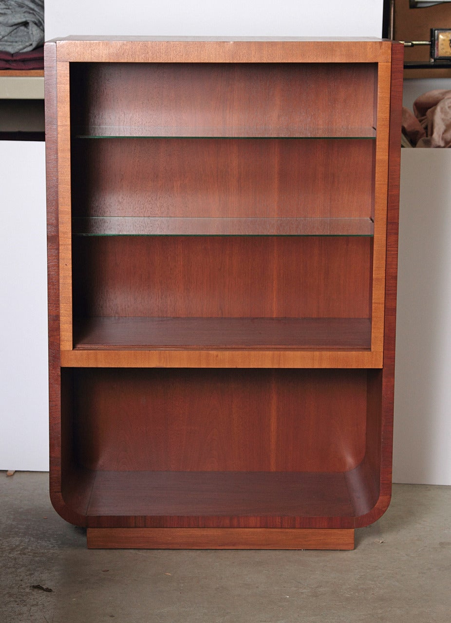 Kroehler Art Deco China Cabinet Attributed to Gilbert Rohde
