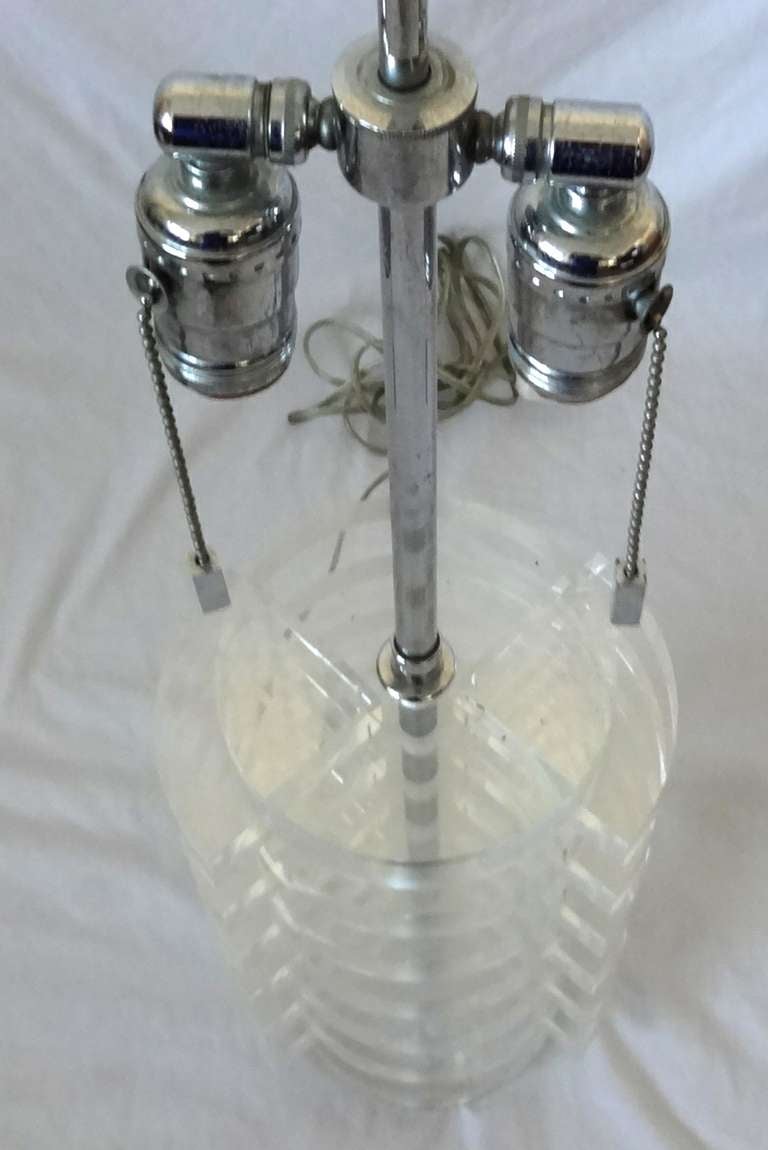 Karl Springer Lucite Mid-Century Modern Table Lamp 3