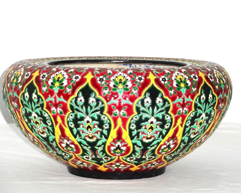 Fine Large Antique Porcelain Bowl, Late 1800s 1