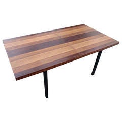 Milo Baughman Directional Mid-Century Modern Dining Table with Leaves