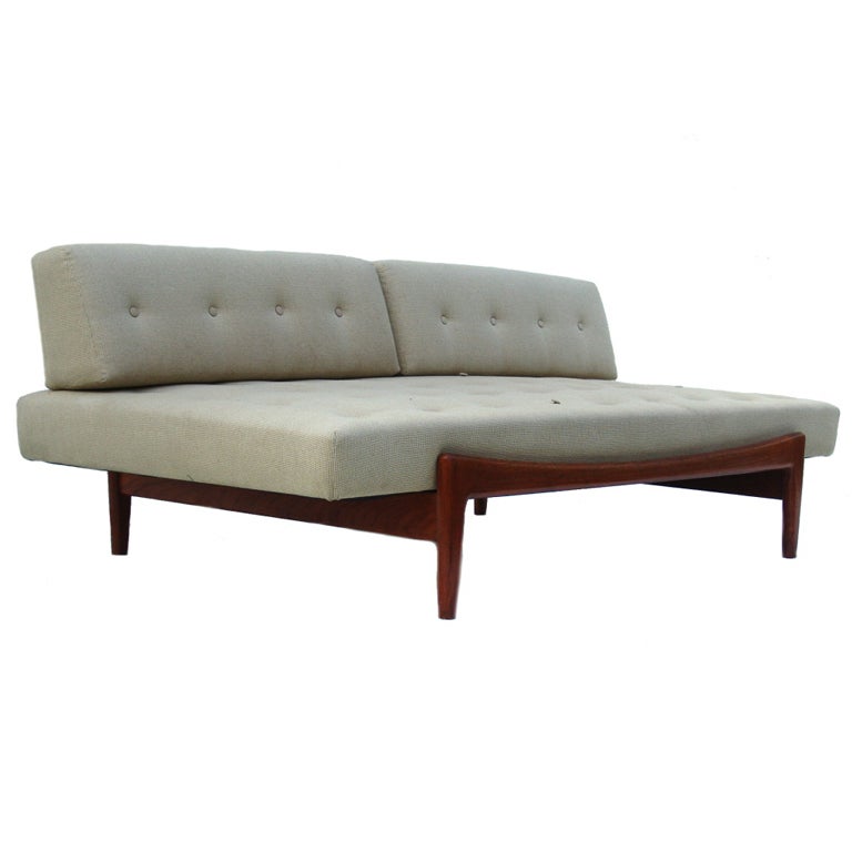 Ib Kofod Larsen Mid-Century Danish Modern teak Daybed Sofa