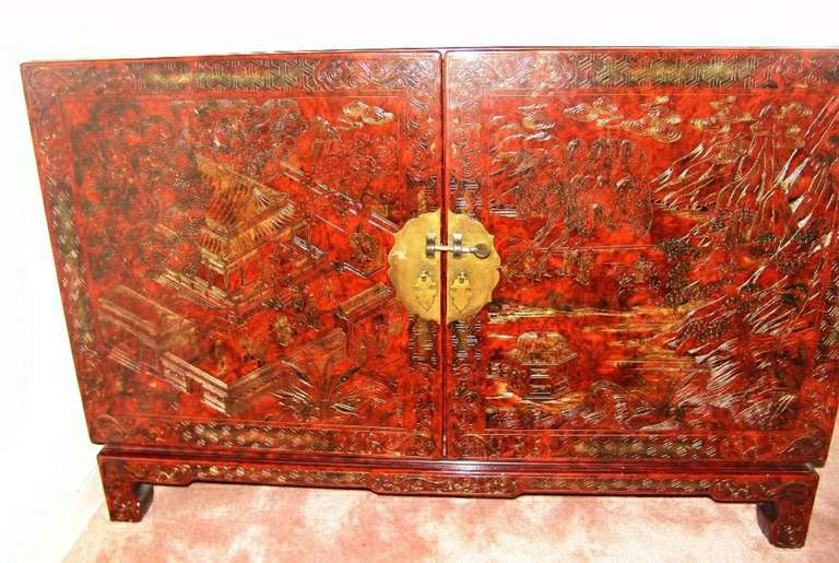 Late 20th Century John Widdicomb Asian Modern Dining Set Table Chairs Buffet China