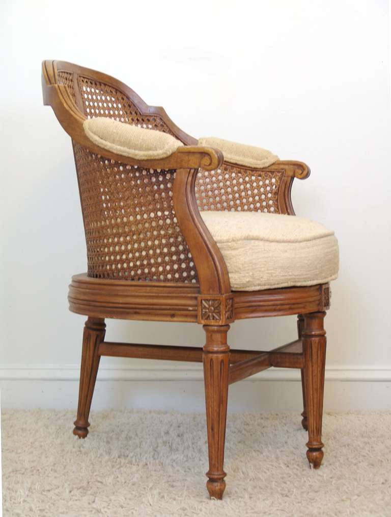Fauteuil de Bureau Louis XV Style Rosette Side Chair 1