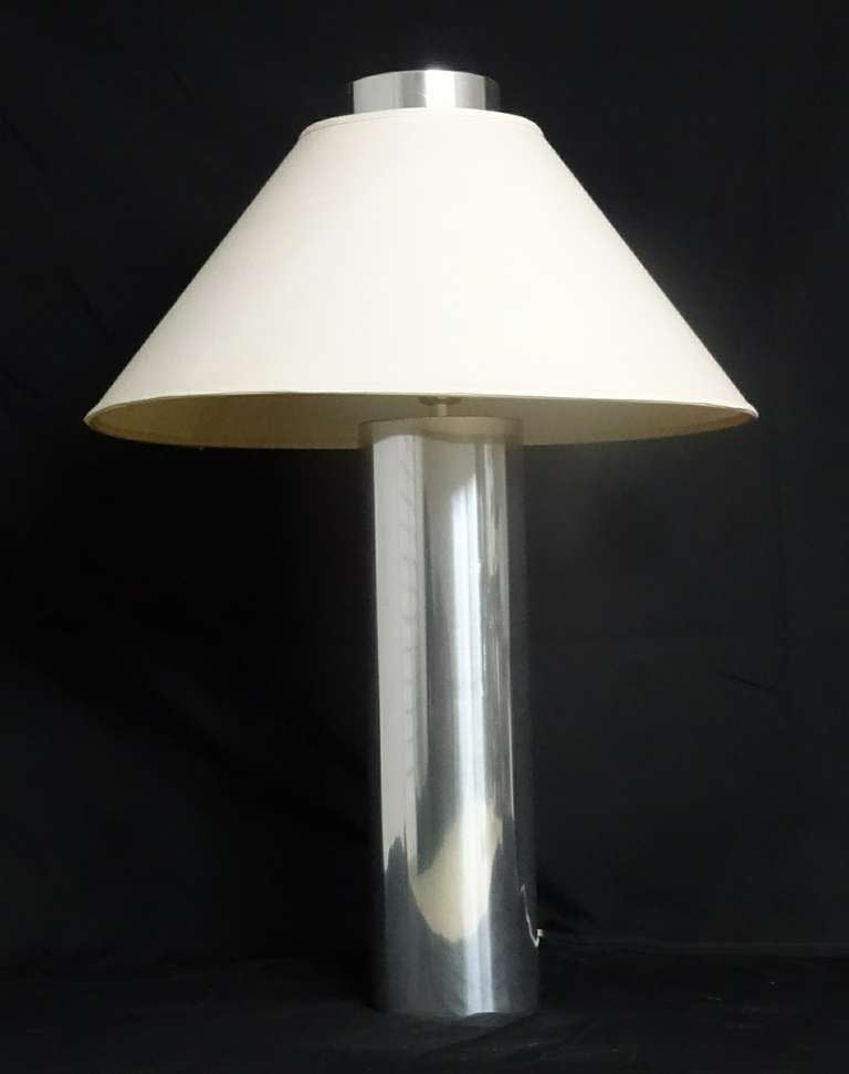 mid century cylinder lamp