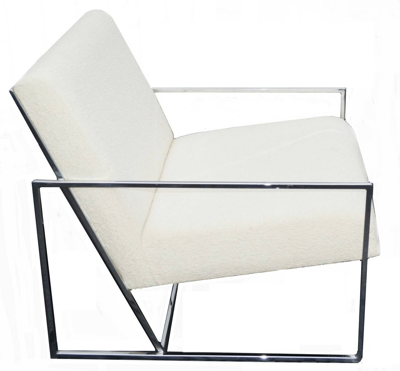 Mid-Century Modern Pair of Midcentury Chrome Lounge Chairs