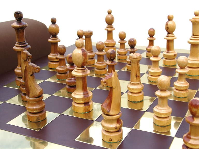 Mid-Century Modern Paul Evans Modern Chess Set Game Table 