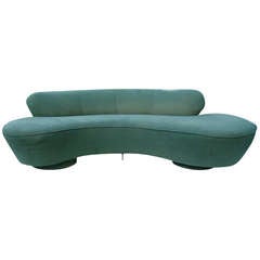 Vladimir Kagan Directional Furniture Kidney Sofa Couch