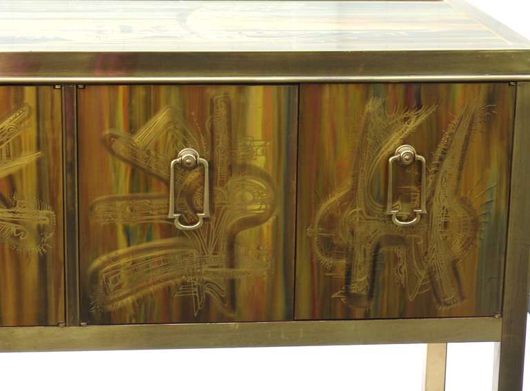 Bernhard Rohne for Mastercraft Credenza Sideboard Cabinet In Good Condition In Wayne, NJ