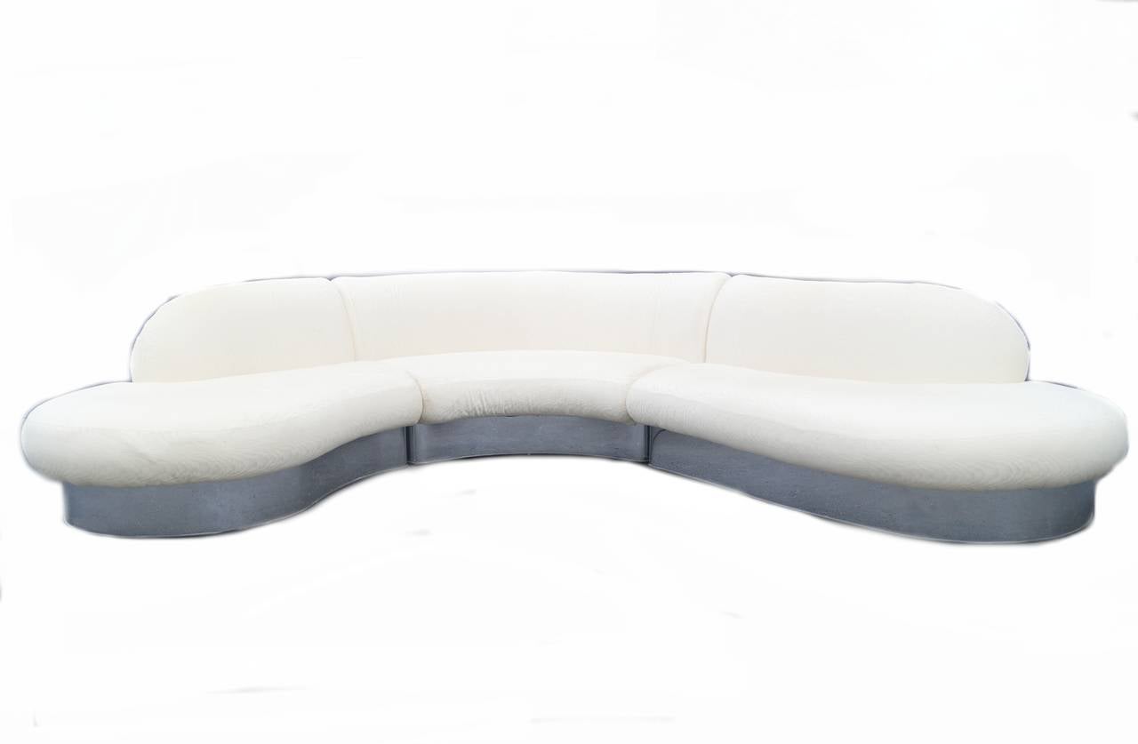Mid-Century Modern Milo Baughman for Thayer Coggin Sectional Sofa Three-Piece Set