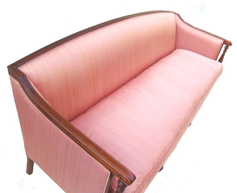 Elegant Vintage Hollywood Regency Sheraton Sofa 1