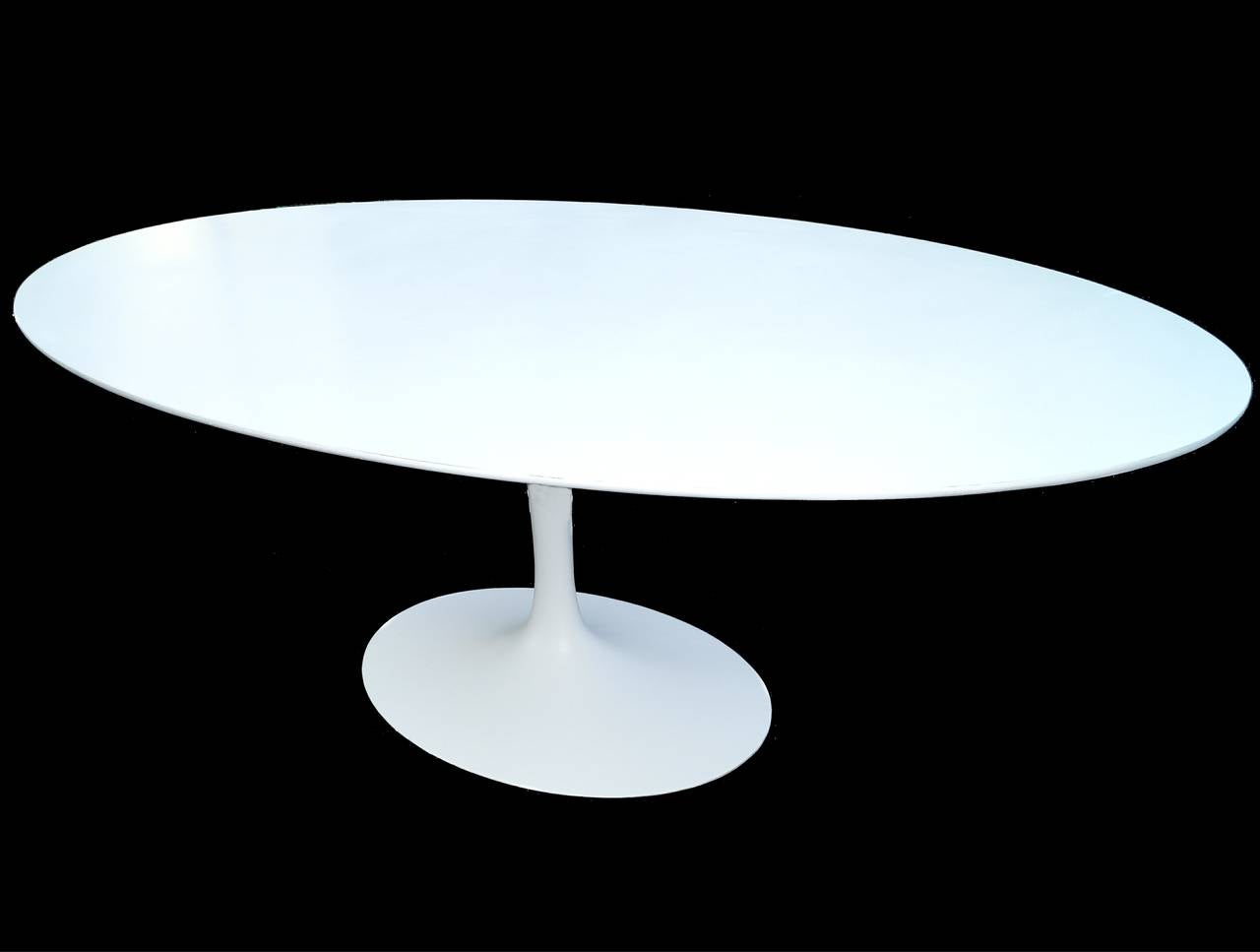 Mid-Century Modern Saarinen Knoll Tulip Oblong Dining or Conference Table, 1963 In Good Condition In Wayne, NJ