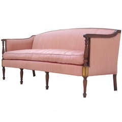 Elegant Vintage Hollywood Regency Sheraton Sofa
