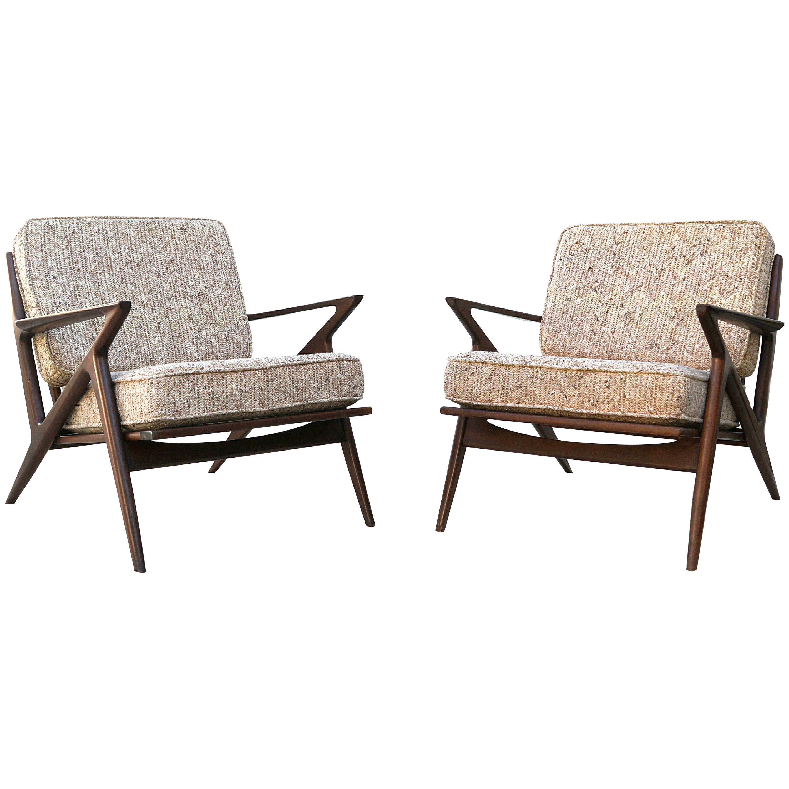 Pair of Poul Jensen Z Chairs, Selig