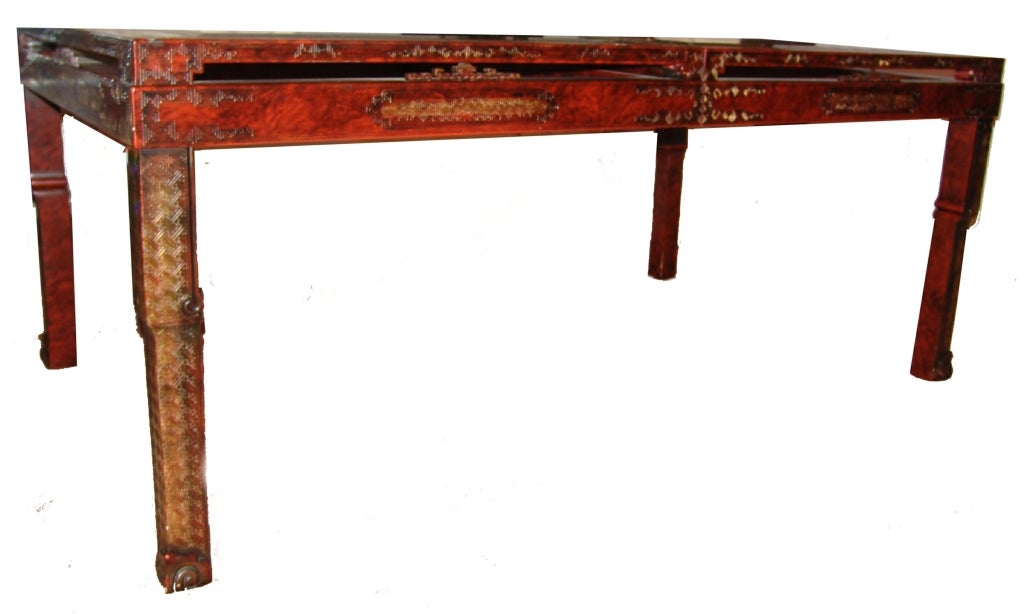 John Widdicomb Asian Modern Dining Set Table Chairs Buffet China