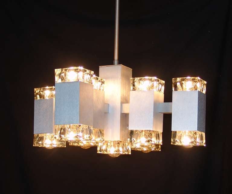 Gaetano Sciolari chandelier with 17 lights. Total height is approx 24