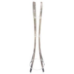 Neal Small Coat Rack Lucite and Chrome