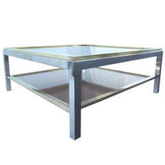 Willo Rizzo  2 Tier Mid-Century Modern Coffee Sofa Cocktail Table