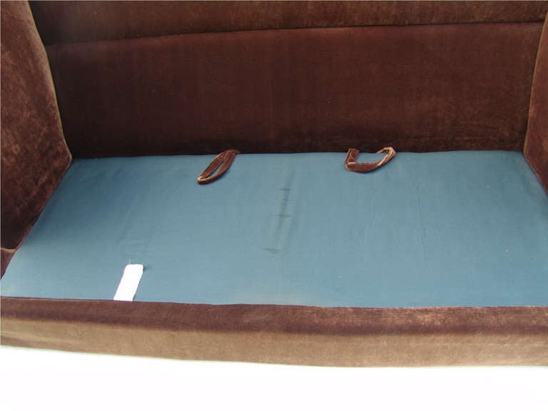 Rare High Back Shelter Sofa by Milo Baughman for Thayer Coggin  2