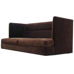 Rare High Back Shelter Sofa by Milo Baughman for Thayer Coggin 