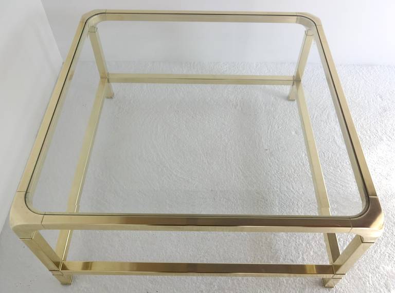 Mastercraft  Brass Coffee or Cocktail Table 1